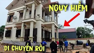 Tận Mắt Chứng Kiến Biệt Thự Di Chuyển Dần Về Vị Trí Mới Ở Hải Phòng | Luận Vlog