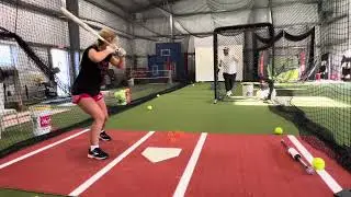 Julia Carter 2025 - Hitting outside pitch work - September 2024