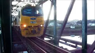 Triple DL Test Train Crossing Aramoho Bridge