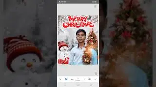 Christmas photo editing/ Background change photo editing
