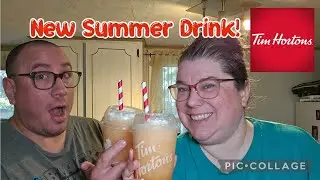 Tim Hortons NEW Orange Tangerine Frozen Quencher! 🍊😋
