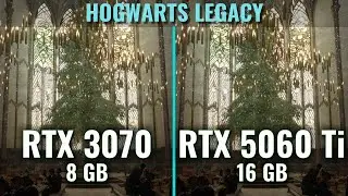 RTX 5060 Ti vs RTX 3070 - Hogwarts Legacy - 1440p - Ryzen 7600