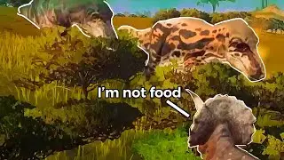 Trying to be Friends with Carnivores as an Herbivore | Path of Titans Mobile | (part 1)