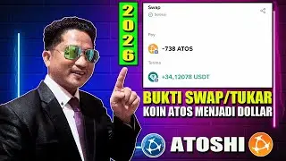 CARA TERBARU 2026 ! SWAP KOIN ATOS KE DOLLAR  #atoshi #airdrop #crypto