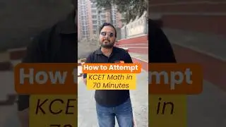 ⚡ KCET Maths Mock Test Strategy: Finish the Paper in 70 Minutes! 💯 #kcet2026 #kcetmaths