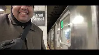 Bronx bound R62A 6  local train at  Canal Street 