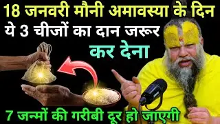 18 जनवरी 2026 मौनी अमावस्या के दिन ये 3 चीजों का दान जरूर कर देना,7 जन्मों की गरीबी दूर हो जाएगीupay