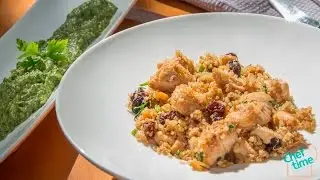 Quinoa com Frango e Creme de Espinafre Light