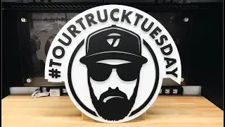 How I Made A Custom Sign For Tour #TruckTuesday | Taylormade | Trottie Golf