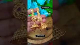 Whatsapp 6374292001 one gram model jimiki +Mattal 750 freeship #formingjewellery #jimikicollection