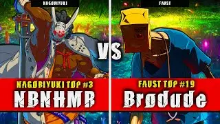 GGST | NBNHMR (Nagoriyuki) VS Brodude (Faust) | Guilty Gear Strive High level gameplay