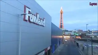 Streets of Blackpool 2024 Bonny Street and a view from the bridge.