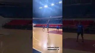 WATCH: Jack Animam is back getting shots up with the Gilas Pilipinas Women's Team! 🇵🇭