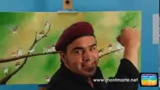 Art Lesson: How to Paint a Charm of Finches Using Acrylic Paint