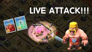 Live Attack 6 Skeleton Spell + 3 Invisibility Spell TH14 War 3 Star Clash of Clans