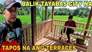Balik tayabas na ulit,tapos na ang terrace ng bagong bahay sa bukid pagtatanim ng luya at balinghoy