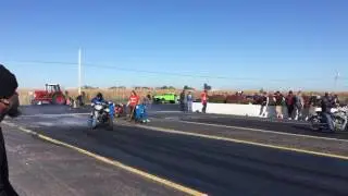 Indian Scout runs 11.12 at 120mph VS Harley Davidson V-rod
