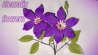 How To Make Crepe Paper Clematis Flower; Expert Tips!