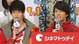 ジュウオウジャー&ニンニンジャー、新年初「名乗り」披露！　『劇場版　動物戦隊ジュウオウジャーVSニンニンジャー　未来からのメッセージ from スーパー戦隊』完成披露試写会