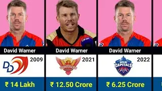 David Warner IPL Salaries Per Seasons 2009-2024 | David Warner IPL Income