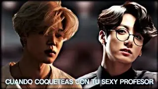 Imagina kookmin corto cuando coqueteas con tu sexy profesor cap &uacute;nico.