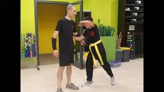 Knife defense training in our KRAV MAGA classes.