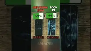POCO F7 (Turbo 4) vs CMF Phone 2 Pro Battery Test &ndash; Who's the Real Battery Tank? 🔋💪 #shorts