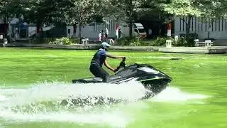 jetski in Orion mall first time with chethan Indian flyboard champion