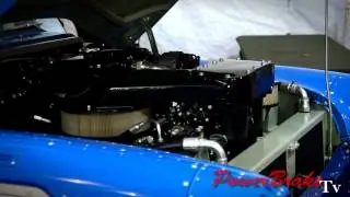 55 Chevy Final Objective Merlin Engine at Barrett Jackson - Sweeting Performance