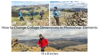 Изменение размера коллажа Photoshop Elements