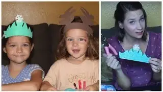 DIY FROZEN BIRTHDAY CROWNS AND ANTLERS CRAFT!
