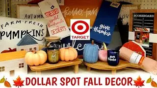 TARGET DOLLAR  SPOT FALL DECOR 2021 SHOP WITH ME | NEW FINDS AT TARGET | LETS GO SHOPPING | BECKY B