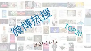 Trending topics on Weibo, 11-11-2021