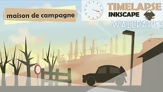 INKSCAPE TIMELAPSE || minimalist design wallpaper