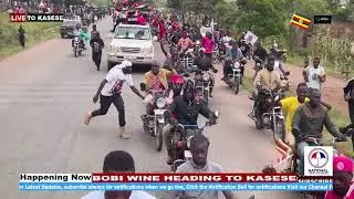 BOBI WINE FINALLY ENTERS RWENZORI SUBREGION WITH THE BEST CONVOY SCENES