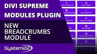 Divi Supreme Modules New Breadcrumbs Module 👍
