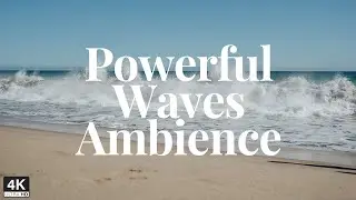 Crashing Ocean Waves 🌊 Deep White Noise (No Music)