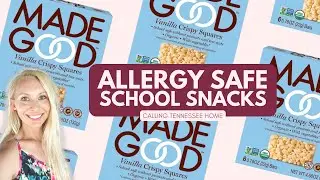 ALLERGY FREE SCHOOL SNACKS | Made Good Crispy Rice Squares, Top 8 Free