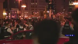 Thousands take to downtown Chicago streets to celebrate as Biden elected President