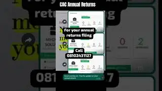 CAC annual returns filing and changing of status from INACTIVE to ACTIVE #nigeria