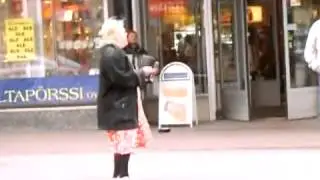 Finnish drunk woman