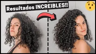 👉La MEJOR TÉCNICA para DEFINIR el CABELLO RIZADO 😍 (Fácil y Rápida) | NO más RAÍCES PLANAS