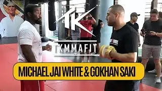 Hollywood Actor Michael Jai White & Gokhan Saki workout at TK MMA & Fitness in Dubai