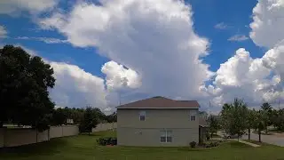 12 Hour Time-Lapse of Summer Weather in Florida