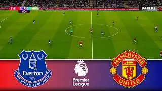 Everton vs Manchester United / Premier League 2025/26 / EPL Full Match All Goals / PES 21 Gameplay