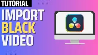 How To Add Black Video in Davinci Resolve (Step By Step)