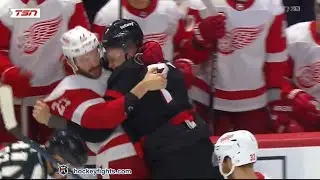 Michael Rasmussen vs Brady Tkachuk Oct 21, 2023