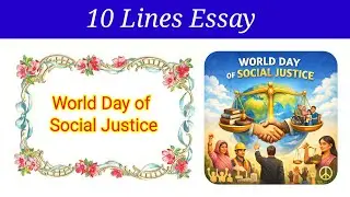 10 Lines Essay on World Day of Social Justice in english | World Day of Social Justice essay