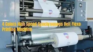 4 Colors Automatic Flexo High Speed Printing Machine Plate Type Letterpress