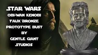 Star Wars Obi-Wan Kenobi Faux Bronze prototype bust by Gentle Giant Studios